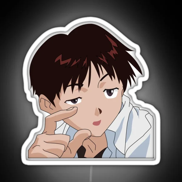 Shinji Evangelion Meme RGB Neon Sign