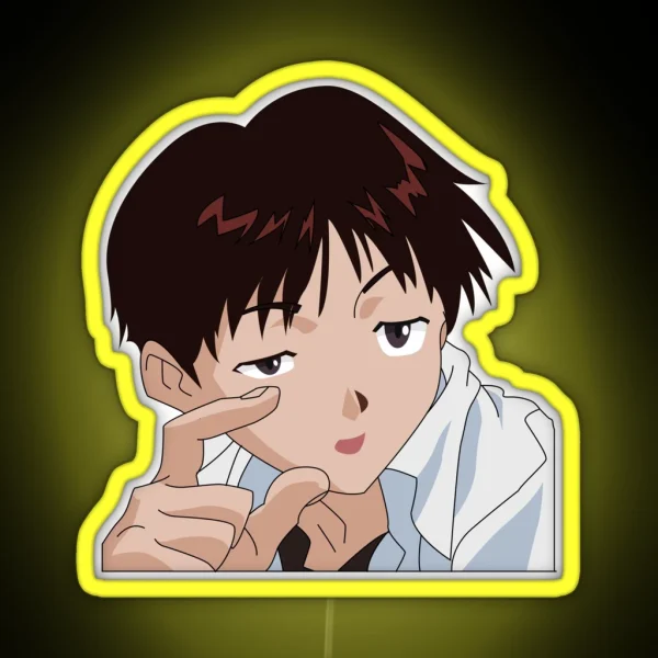 Shinji Evangelion Meme RGB Neon Sign