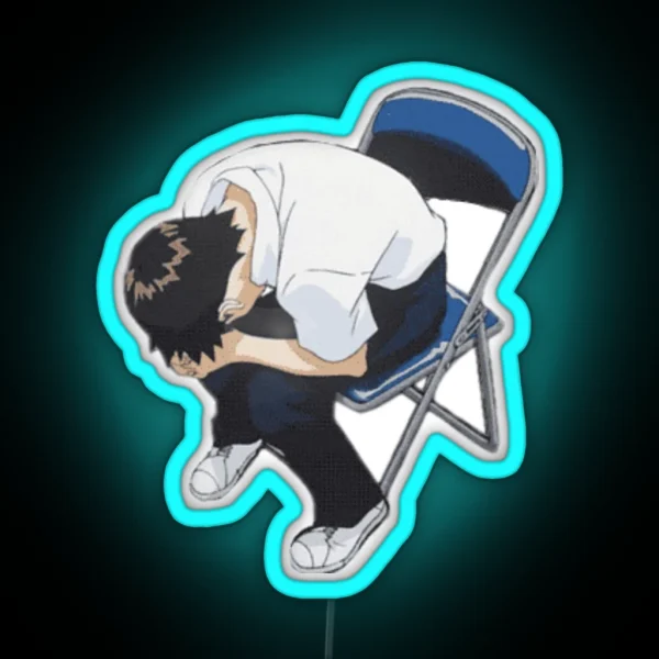 Shinji In A Chair RGB Neon Sign