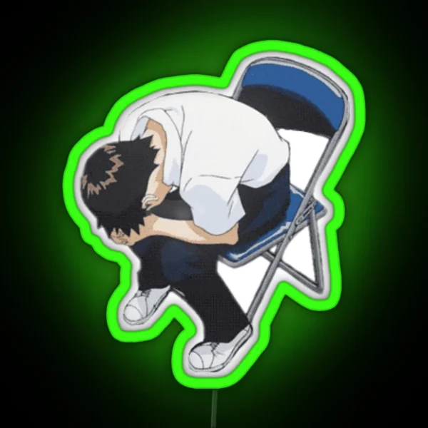 Shinji In A Chair RGB Neon Sign