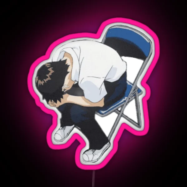 Shinji In A Chair RGB Neon Sign