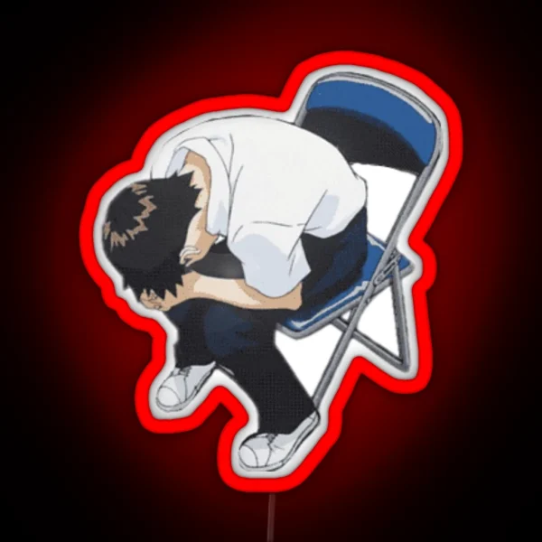 Shinji In A Chair RGB Neon Sign