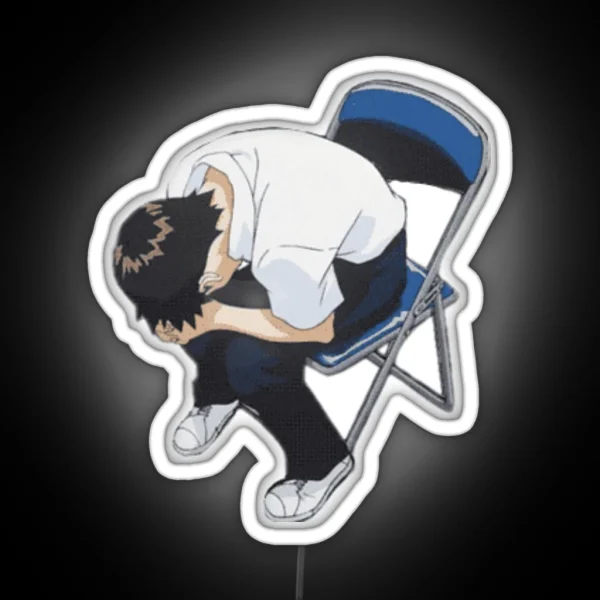 Shinji In A Chair RGB Neon Sign