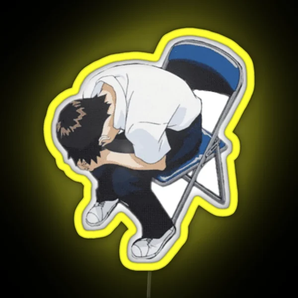 Shinji In A Chair RGB Neon Sign