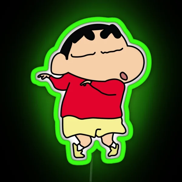 Shinnosuke Nohara Shin Chan RGB Neon Sign