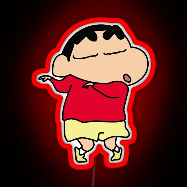 Shinnosuke Nohara Shin Chan RGB Neon Sign