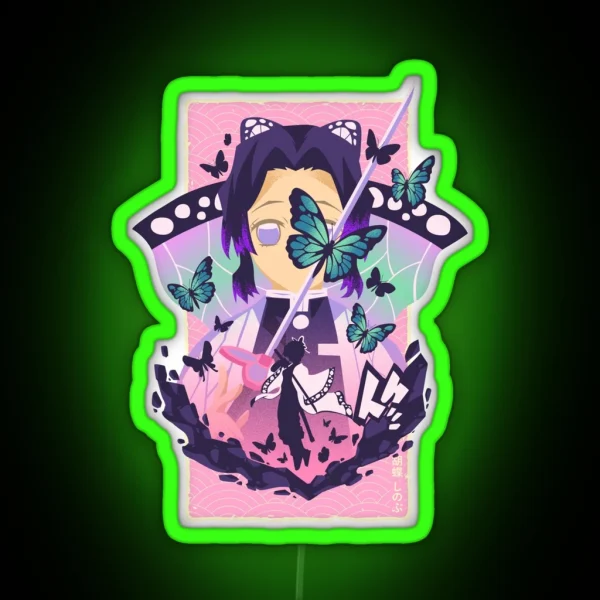 Shino Bu Butterfly RGB Neon Sign