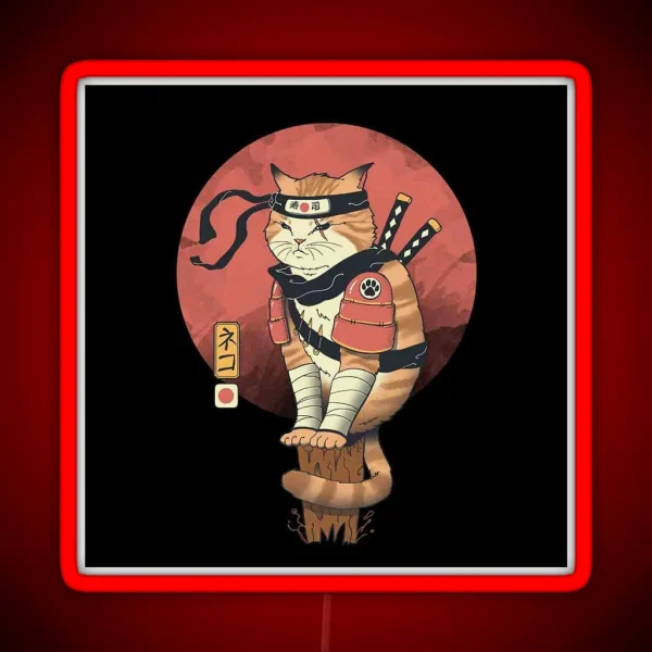 Shinobi Cat RGB Neon Sign
