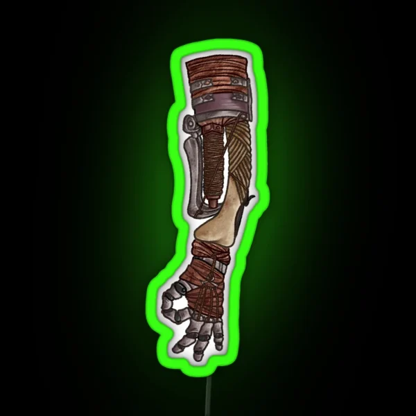Shinobi Prosthetic Circle Game RGB Neon Sign