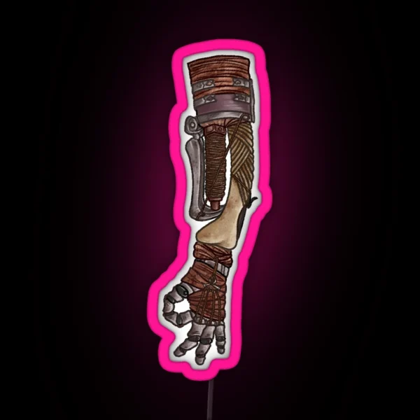 Shinobi Prosthetic Circle Game RGB Neon Sign