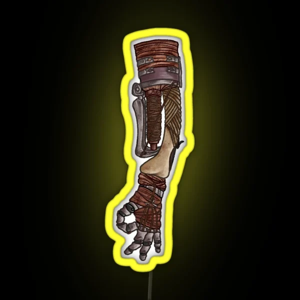 Shinobi Prosthetic Circle Game RGB Neon Sign