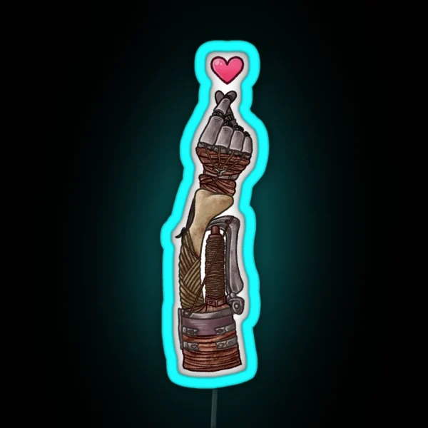 Shinobi Prosthetic Heart RGB Neon Sign