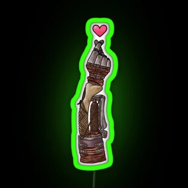 Shinobi Prosthetic Heart RGB Neon Sign