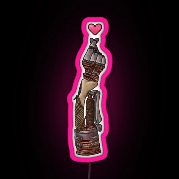 Shinobi Prosthetic Heart RGB Neon Sign