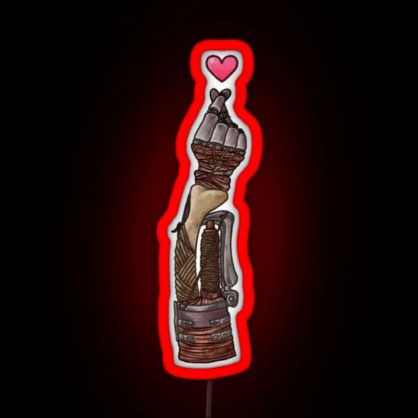 Shinobi Prosthetic Heart RGB Neon Sign