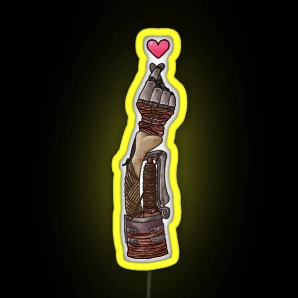 Shinobi Prosthetic Heart RGB Neon Sign