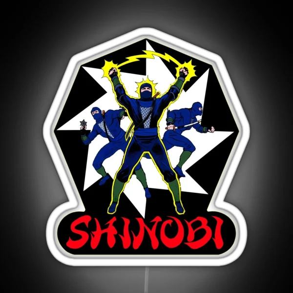 Shinobi Retro Arcade RGB Neon Sign