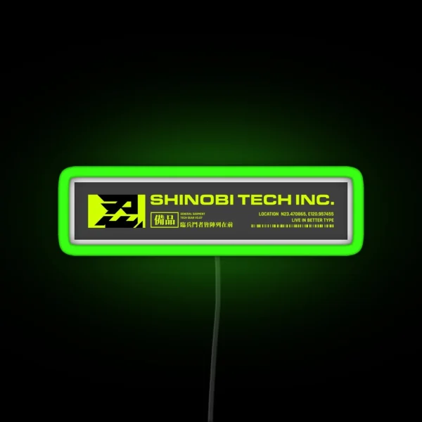 SHINOBI TEC INC RGB Neon Sign