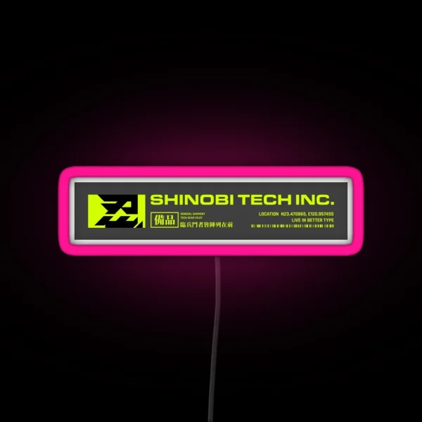SHINOBI TEC INC RGB Neon Sign