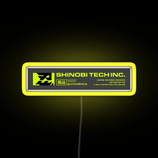SHINOBI TEC INC RGB Neon Sign