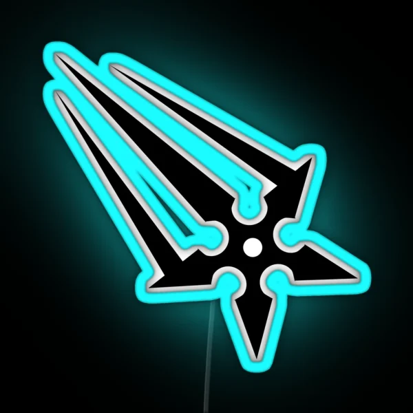 Shinobi Weapons Shuriken RGB Neon Sign