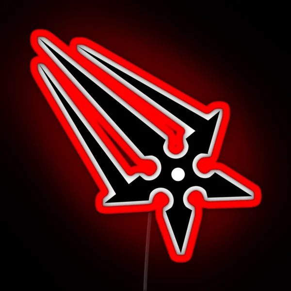 Shinobi Weapons Shuriken RGB Neon Sign