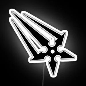 Shinobi Weapons Shuriken RGB Neon Sign