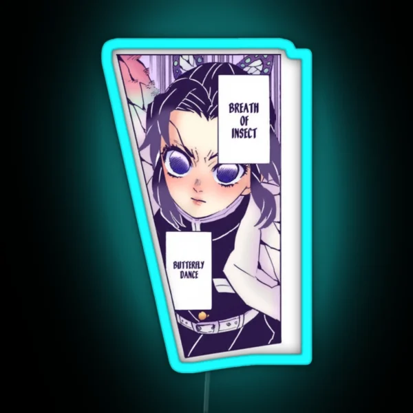 Shinobu Colored Panel 3 RGB Neon Sign