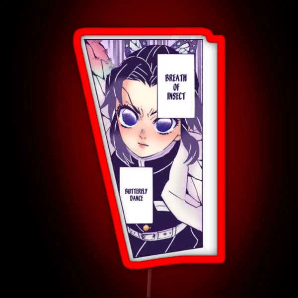 Shinobu Colored Panel 3 RGB Neon Sign