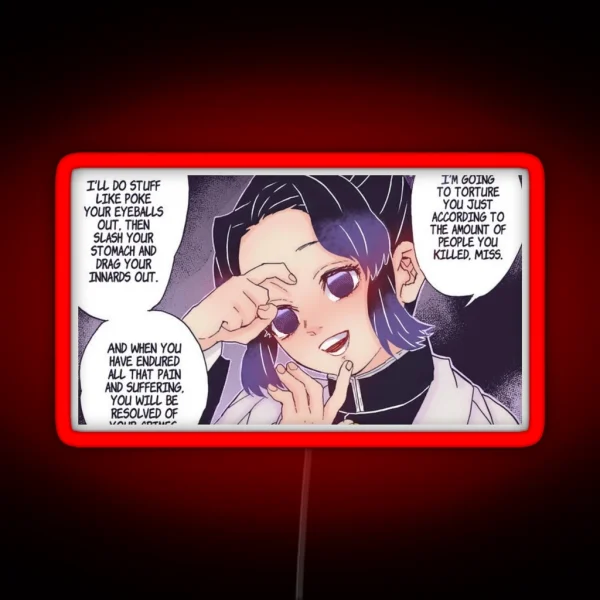 Shinobu Colored Panel 4 RGB Neon Sign