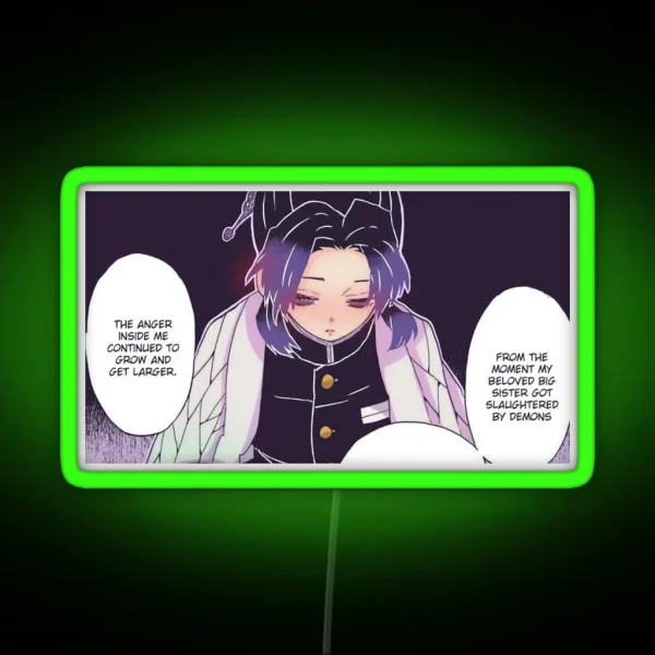 Shinobu Colored Panel 8 RGB Neon Sign