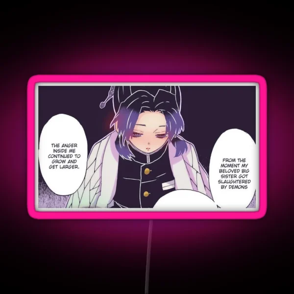 Shinobu Colored Panel 8 RGB Neon Sign