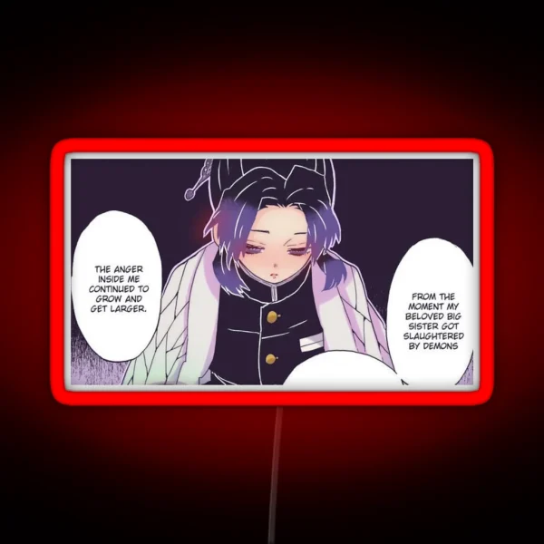 Shinobu Colored Panel 8 RGB Neon Sign