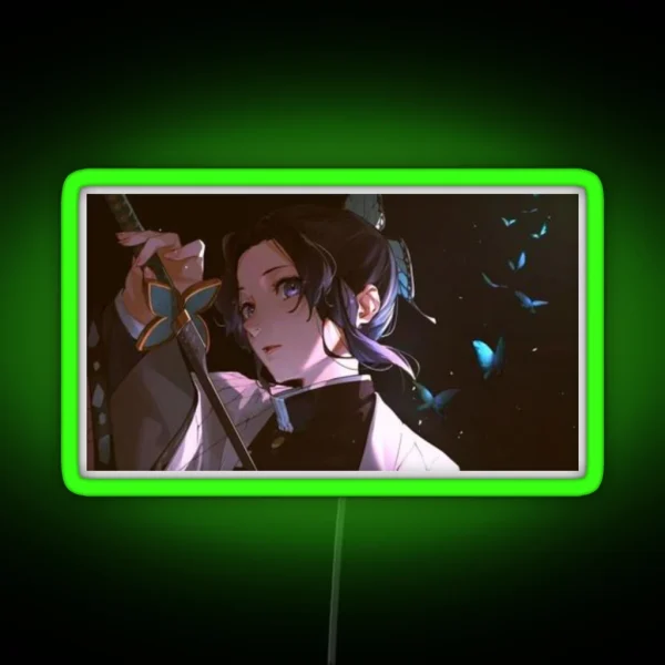 Shinobu Kocho Art RGB Neon Sign