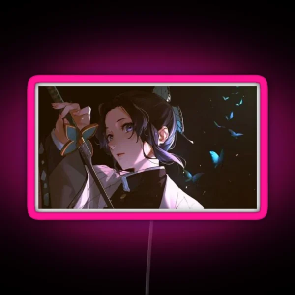 Shinobu Kocho Art RGB Neon Sign