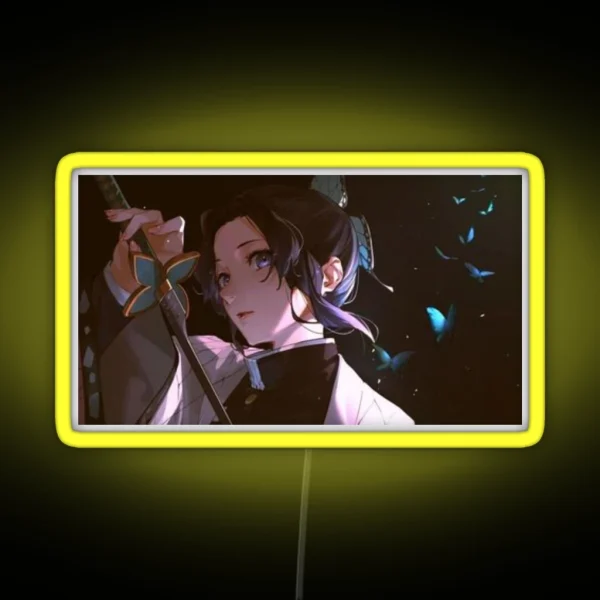 Shinobu Kocho Art RGB Neon Sign