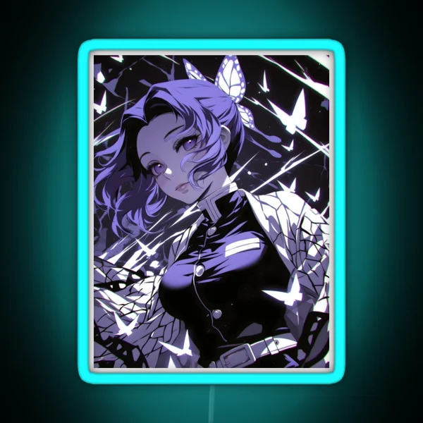 Shinobu Kocho Demon Slayer 10 RGB Neon Sign