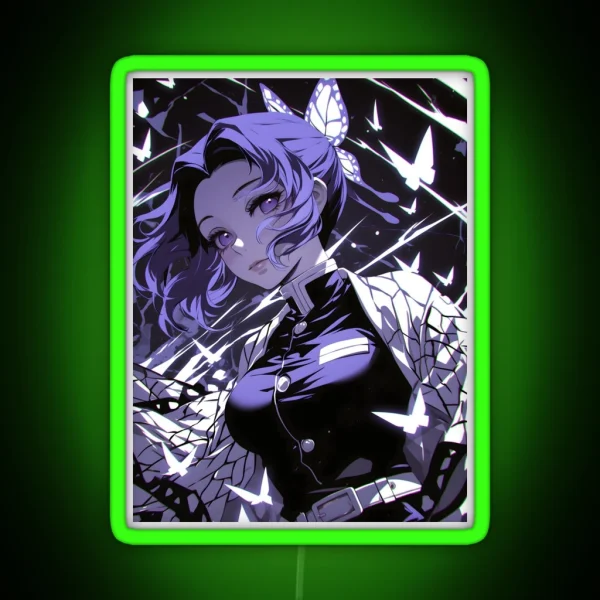 Shinobu Kocho Demon Slayer 10 RGB Neon Sign