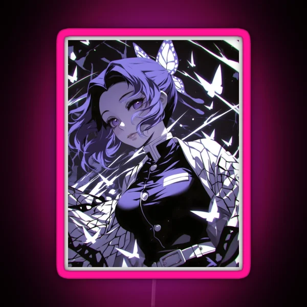 Shinobu Kocho Demon Slayer 10 RGB Neon Sign