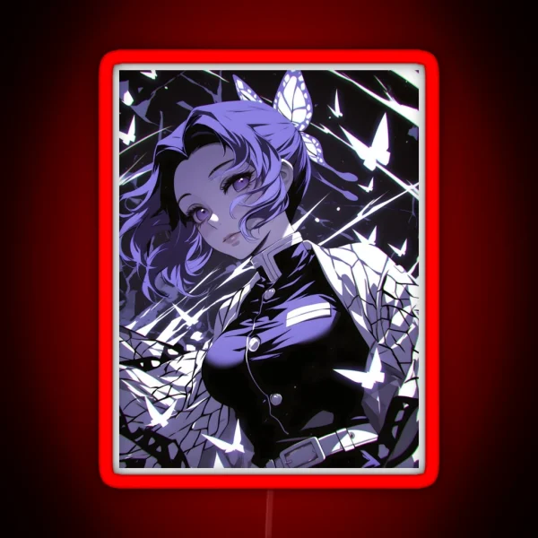 Shinobu Kocho Demon Slayer 10 RGB Neon Sign