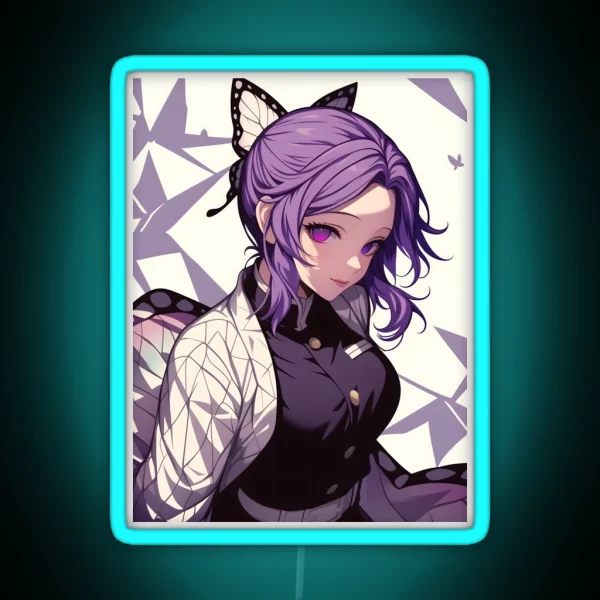 Shinobu Kocho Demon Slayer 12 RGB Neon Sign