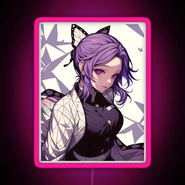 Shinobu Kocho Demon Slayer 12 RGB Neon Sign