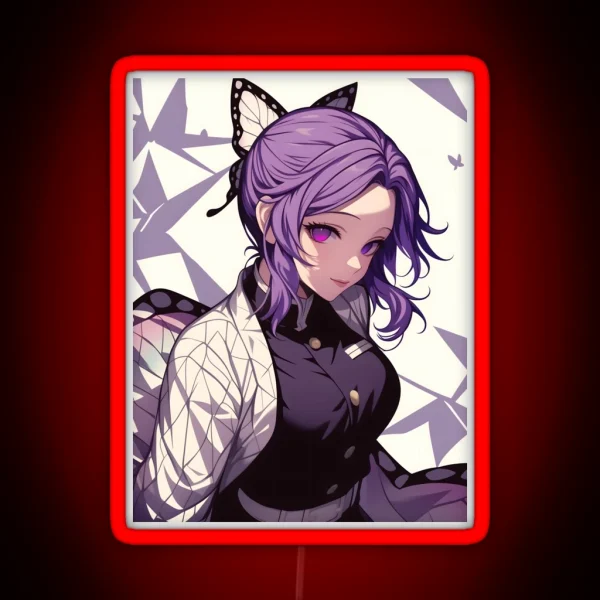 Shinobu Kocho Demon Slayer 12 RGB Neon Sign