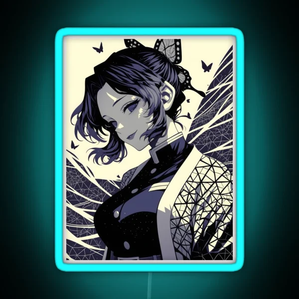 Shinobu Kocho Demon Slayer 13 RGB Neon Sign