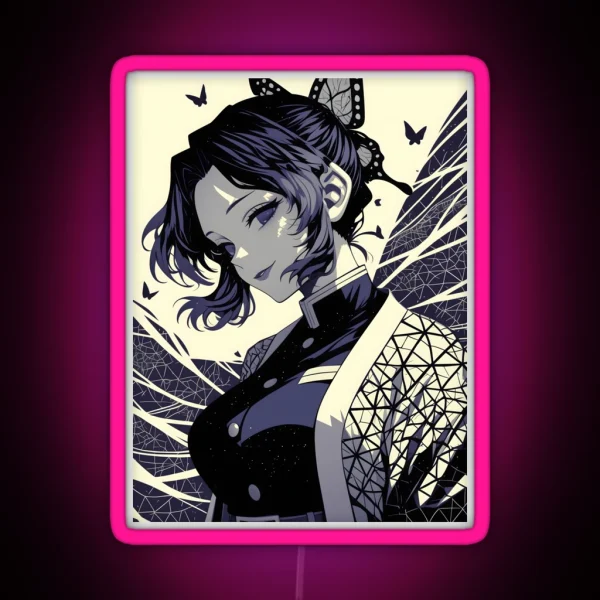 Shinobu Kocho Demon Slayer 13 RGB Neon Sign