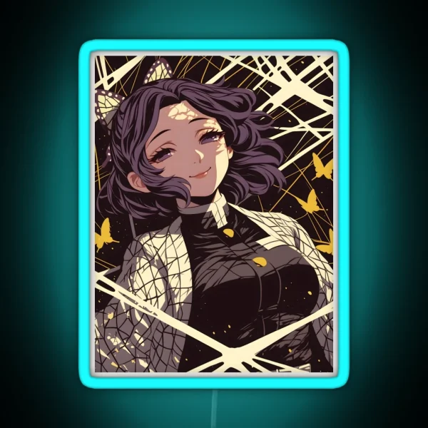 Shinobu Kocho Demon Slayer 15 RGB Neon Sign