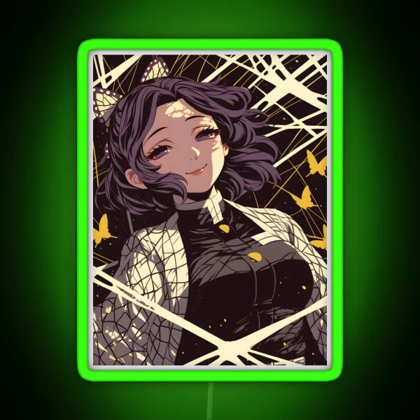 Shinobu Kocho Demon Slayer 15 RGB Neon Sign