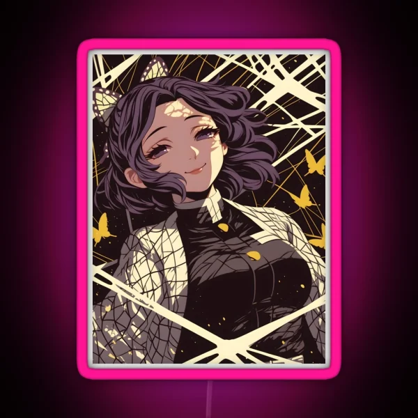 Shinobu Kocho Demon Slayer 15 RGB Neon Sign