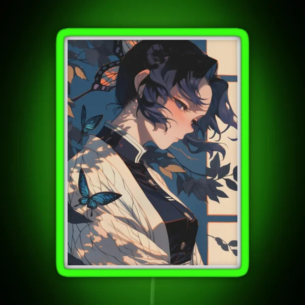 Shinobu Kocho Demon Slayer 17 RGB Neon Sign