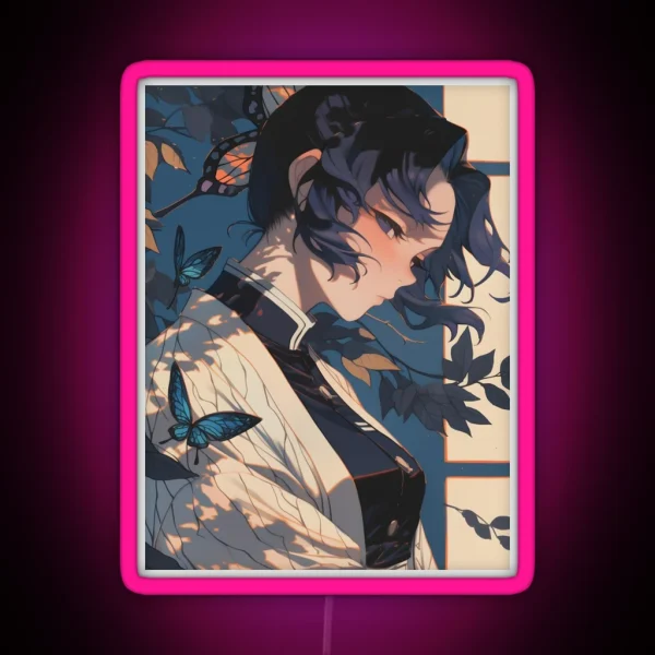 Shinobu Kocho Demon Slayer 17 RGB Neon Sign